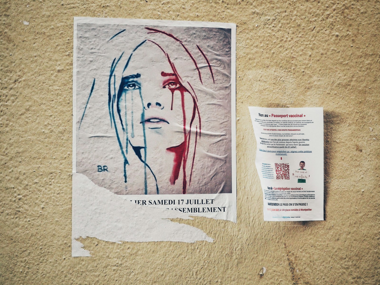 white printer paper with womans face drawing